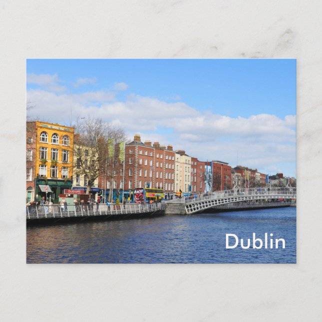 Dublin. Irland Postkarte (Vorderseite)