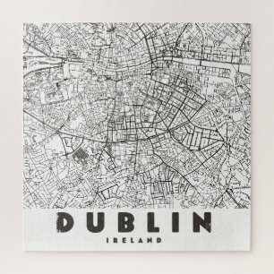 Dublin Irland Vintage-Reisekarte
