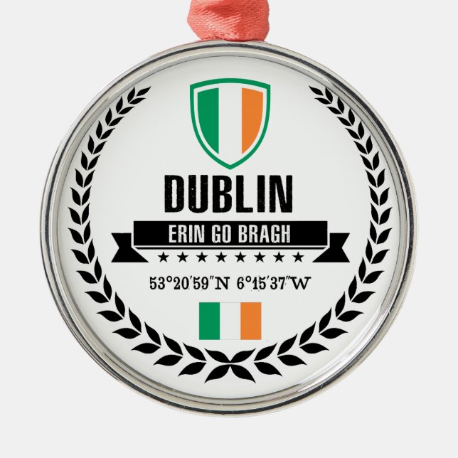 Dublin Ornament Aus Metall (Vorne)