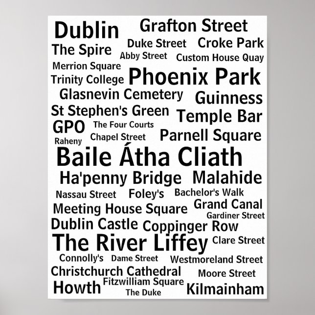 Dublin Poster (Vorne)