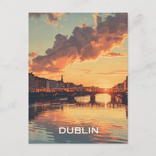 Dublin Postkarte (Vorderseite)
