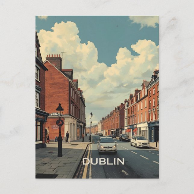 Dublin Postkarte (Vorderseite)