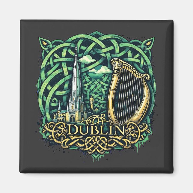 Dublin Republik Irland Magnet (Vorne)