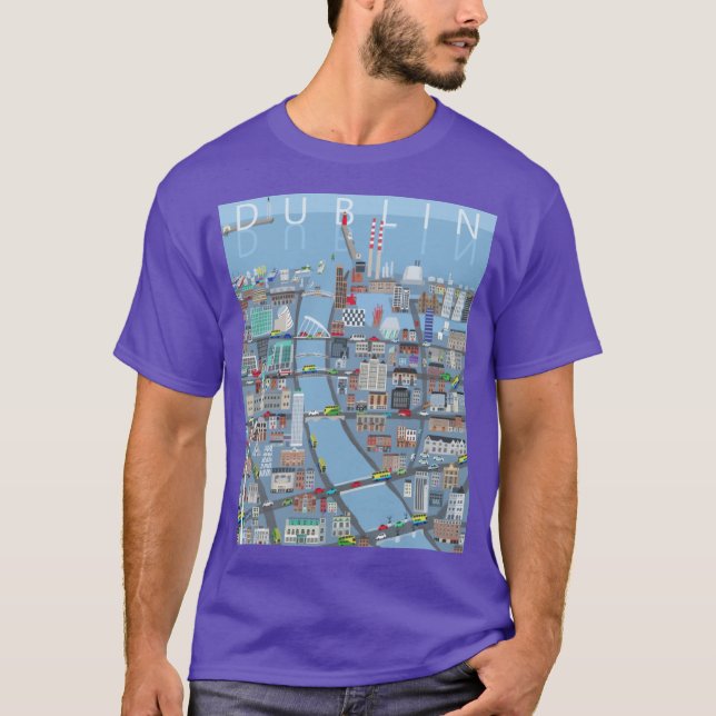 Dublin retro T-Shirt (Vorderseite)