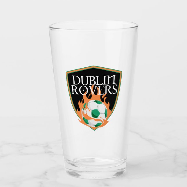 Dublin Rovers Pint Glass Glas (Vorderseite)