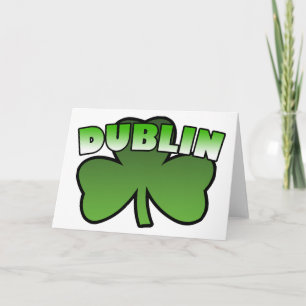 Dublin Shamrock Greeting Card Karte