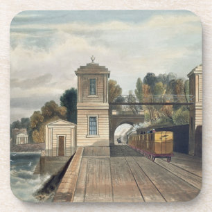 Dublin- und Kingstown-Eisenbahn: Granit-Pavillons Untersetzer