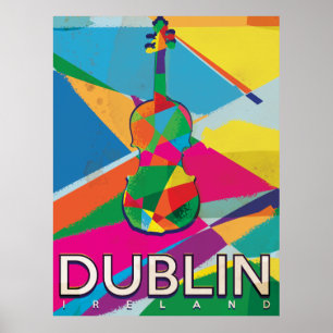 Dublin Vintage Reiseplakat Poster