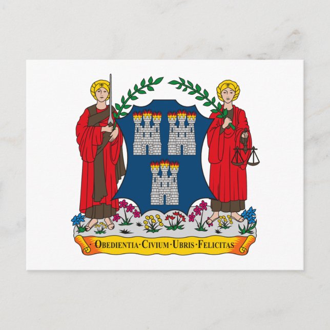 Dubliner Wappen Postkarte (Vorderseite)
