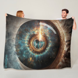 Dubman Designs: Auge Gottes, Fluss der Hoffnung Fleecedecke
