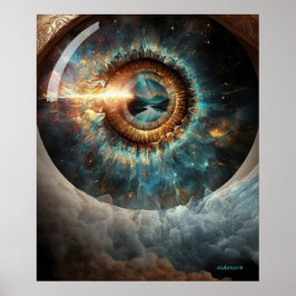 Dubman Designs: Auge Gottes, Fluss der Hoffnung Poster