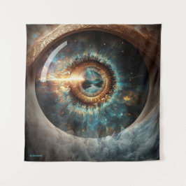 Dubman Designs: Auge Gottes, Fluss der Hoffnung Wandteppich