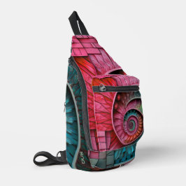 Dubman Designs: Fibonacci-Mosaikspirale Crossbody Bag