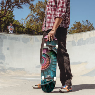 Dubman Designs: Fibonacci-Mosaikspirale Skateboard
