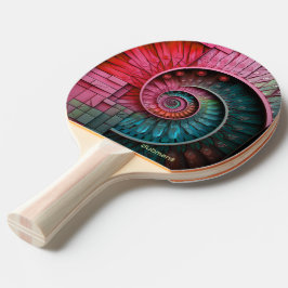 Dubman Designs: Fibonacci-Mosaikspirale Tischtennis Schläger