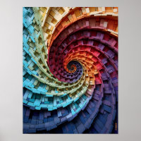 Dubman Designs: Fibonacci Regenbogen-Trippy-Spiral