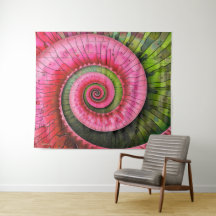 Dubman Designs: Neonrosa und grüne Fibonacci