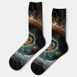 Dubman entwirft: Auge Gottes, Fluss der Hoffnung Socken
