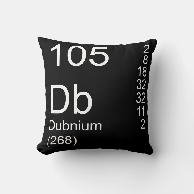 Dubnium Kissen (Vorderseite)