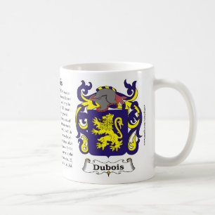 Dubois, der Ursprung, die Bedeutung und das Wappen Kaffeetasse
