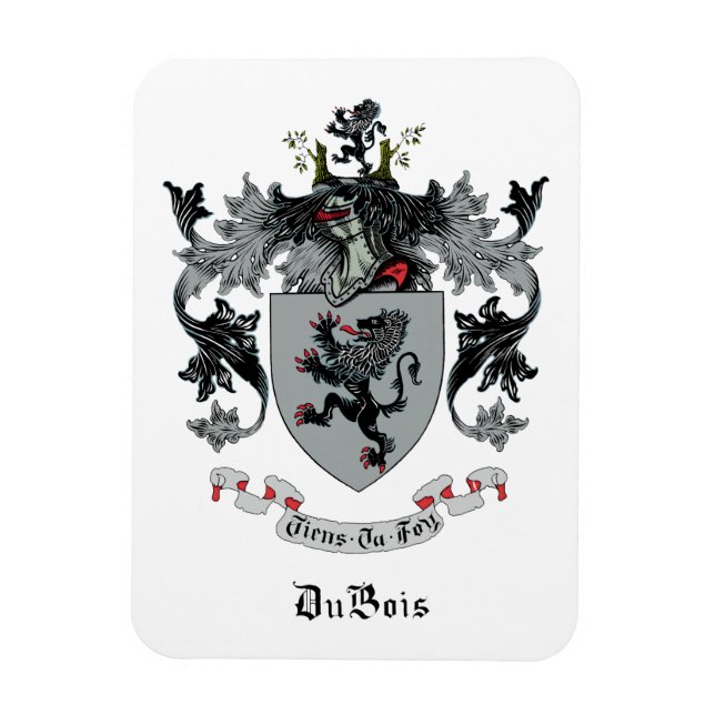 DuBois Familienwappen Magnet (Vertikal)