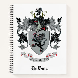 DuBois Familienwappen Spiral Notebooks Notizbuch