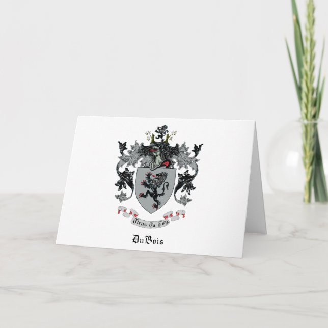 DuBois Family Crest Blank Note Cards Dankeskarte (Vorderseite)