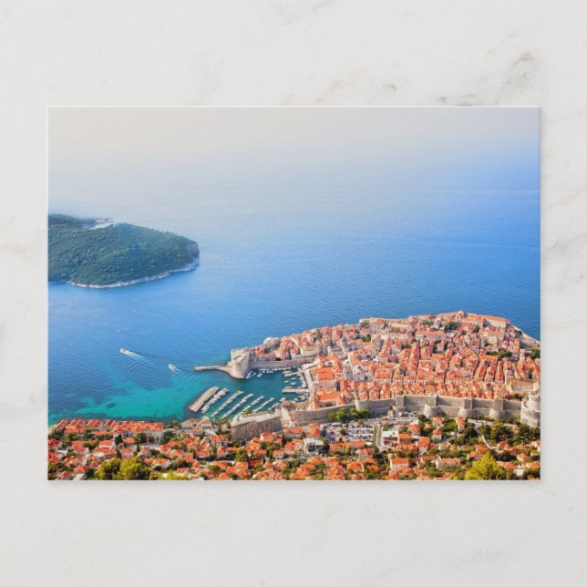 Dubrovnik Aerial View Postkarte (Vorderseite)