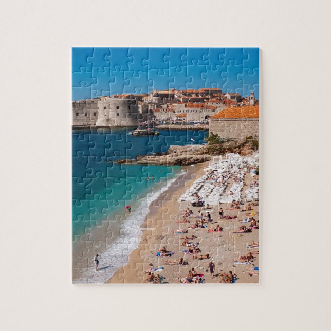 Dubrovnik Altstadt und Banje Beach (Vertikal)