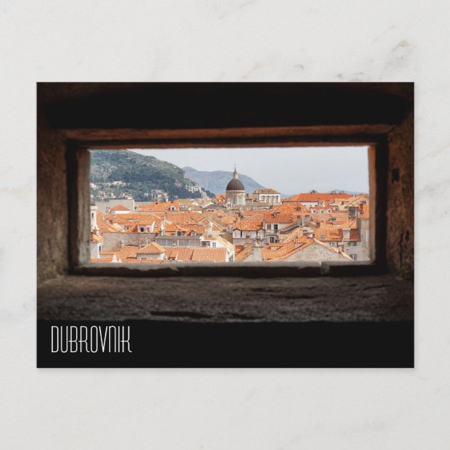 Dubrovnik aus den Stadtmauern Postkarte (Vorderseite)