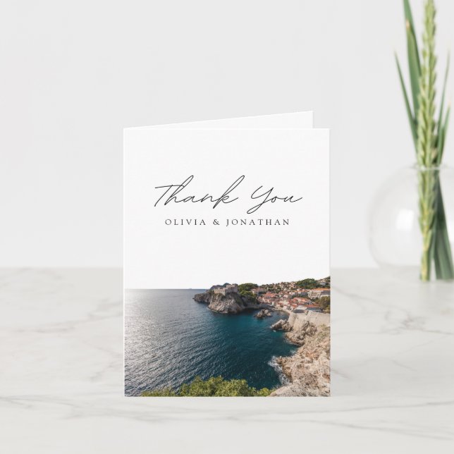 Dubrovnik Croatie Carte de remerciements vide (Devant)