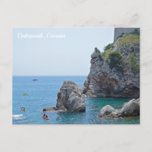 Dubrovnik Croatie Rocks Carte postale de vacances