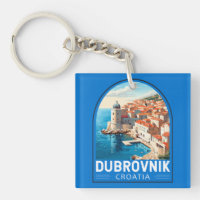 Dubrovnik Croatie Travel Art Vintage