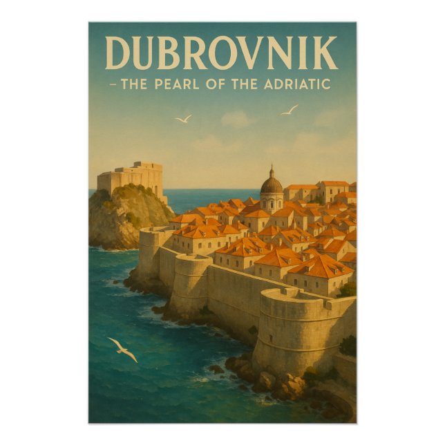 DUBROVNIK — DIE PERLE DER ADRIA POSTER (Vorderseite)