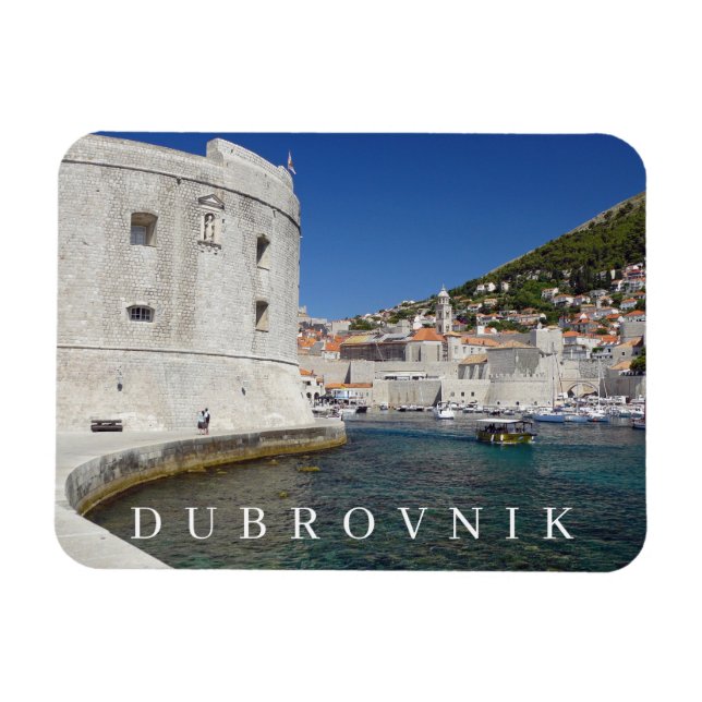 Dubrovnik Festung Blick Kühlschrankmagnet Magnet (Horizontal)