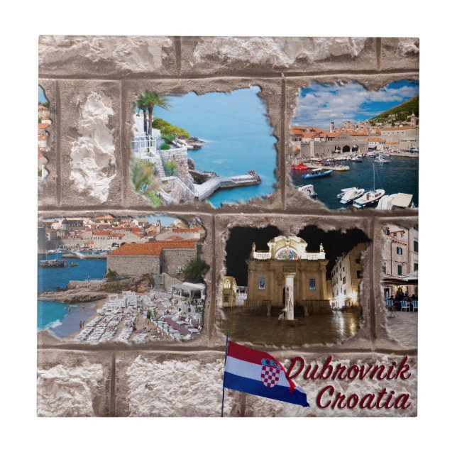 Dubrovnik Fliese (Vorderseite)