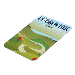 dubrovnik Kroatia Landschaftsposter. Magnet