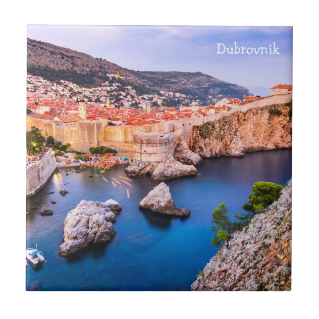 Dubrovnik Kroatien Fliese (Vorderseite)