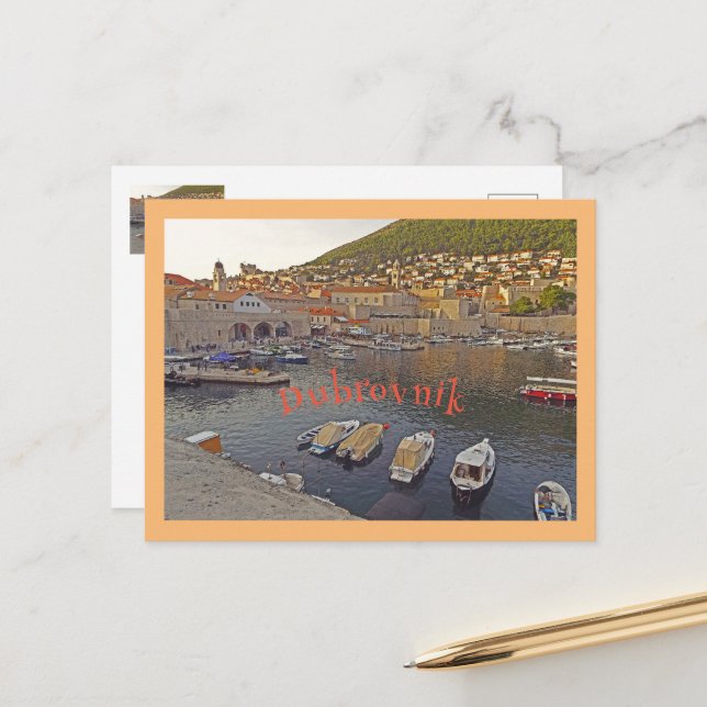 DUBROVNIK, KROATIEN POSTKARTE (Vorderseite/Rückseite Beispiel)