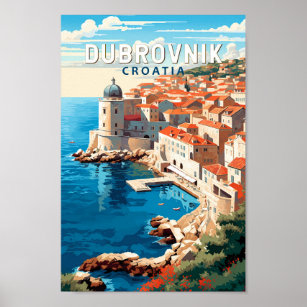 Dubrovnik Kroatien Reisen Kunst, Dichtung und Musi Poster