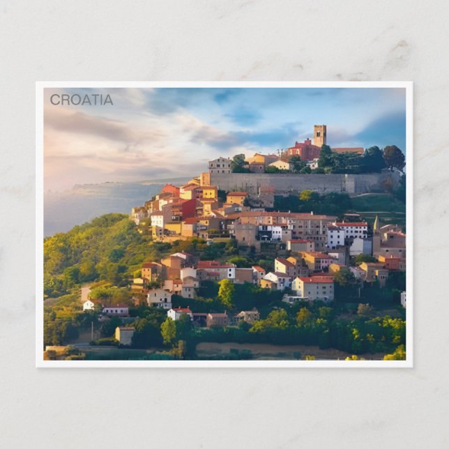 Dubrovnik Kroatien Reisen Kunst Vintager Teich Postkarte (Vorderseite)