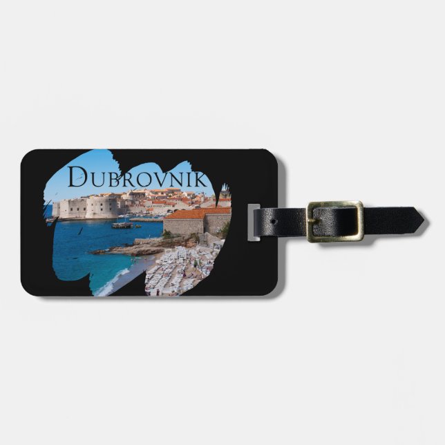 Dubrovnik mit einer Ansicht Gepäckanhänger (Vorderseite horizontal)
