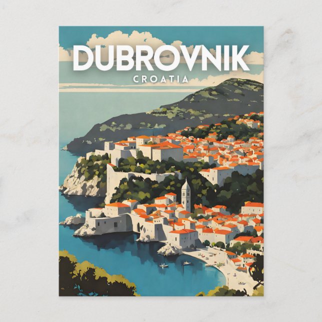 Dubrovnik Nostalgic Postkarte (Vorderseite)