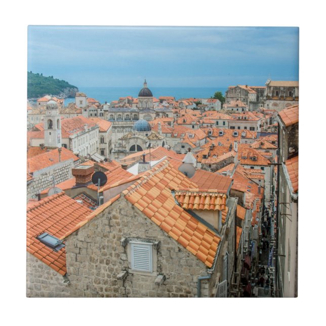Dubrovnik Stadtzentrum Fliese (Vorderseite)