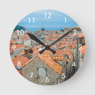 Dubrovnik Stadtzentrum Runde Wanduhr