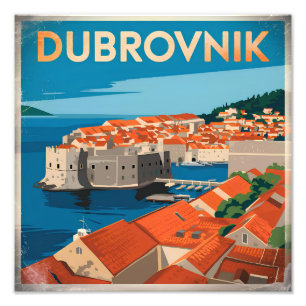 Dubrovnik vintage fotodruck