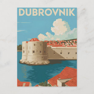 Dubrovnik vintage postkarte
