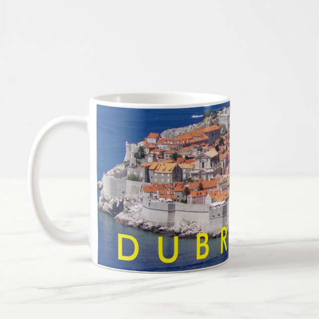 Dubrovnik vue panoramique mug (Gauche)