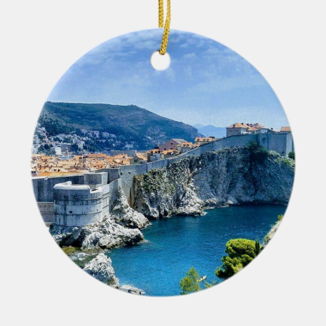 Dubrovniks alte Stadt Keramik Ornament (Vorne)