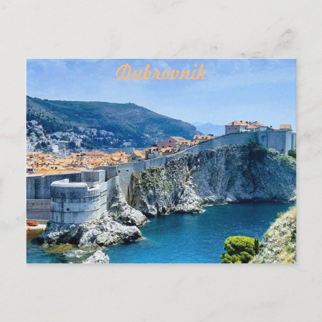 Dubrovniks Altstadt Postkarte (Vorderseite)